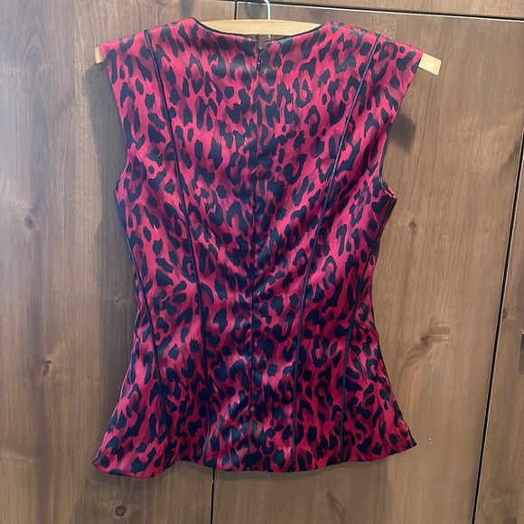 WHBM Red and Black Leopard Top - Picture 3 of 6